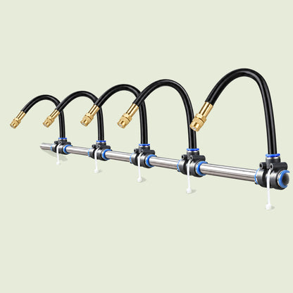 DIY Drip Watering Kit on a soft green background