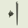 Drip Nozzle and Stake for Irrigation on a soft green background