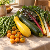 Dry Spell Vegetable Seed Pack harvest up close