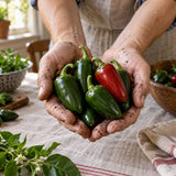 Early Jalapeño Chile Pepper Seeds harvest up close