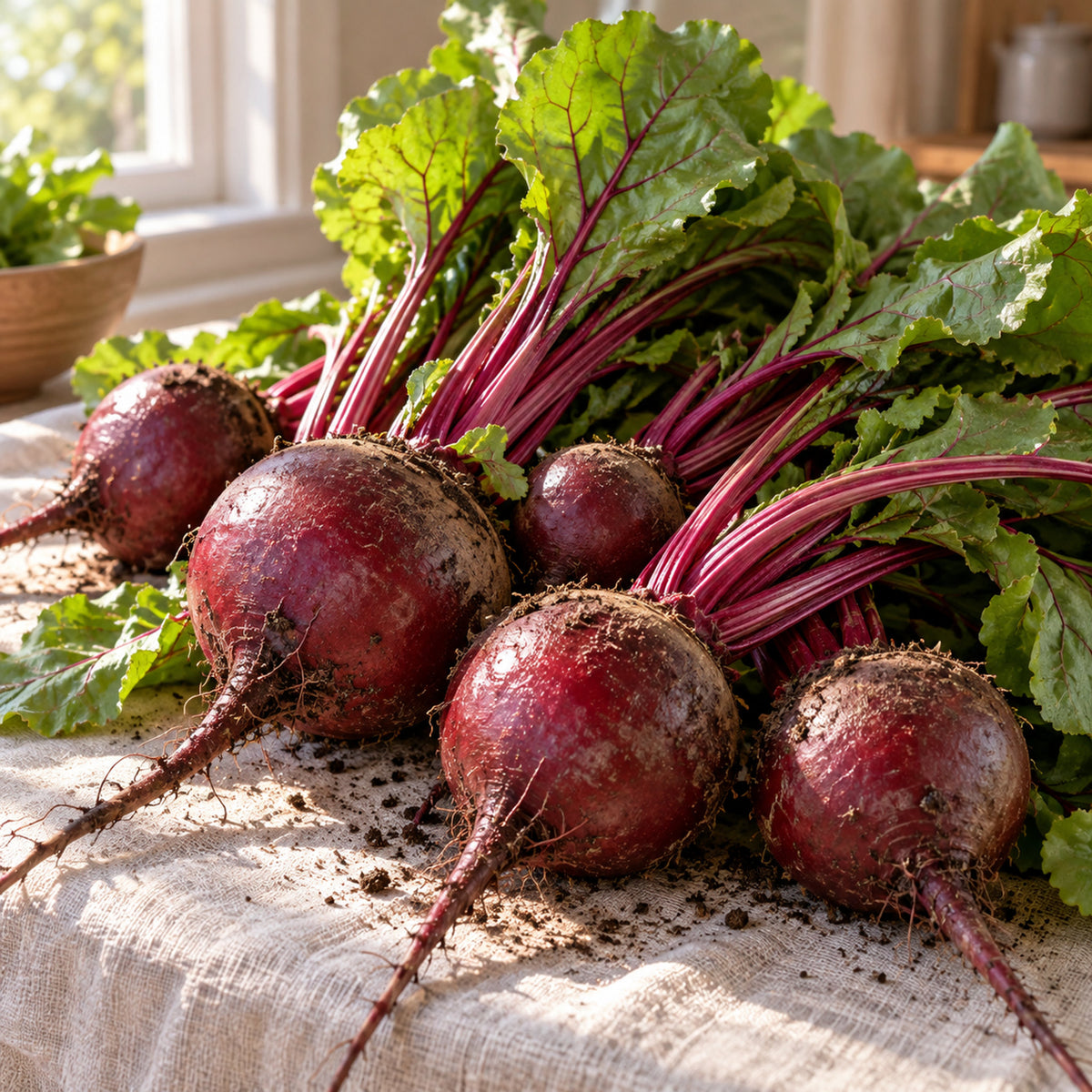 Early Wonder Beet Seeds harvest up close