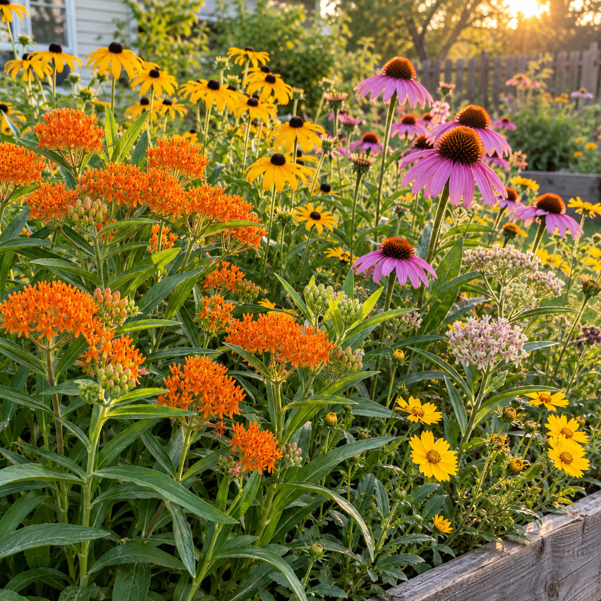 Eastern Butterfly Flower Gift Set growing in a home garden