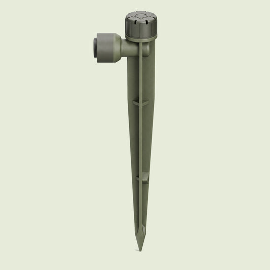 Eight-Stream Irrigation Sprinkler on a soft green background