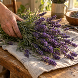 English Tall/Vera Lavender Seeds harvest up close