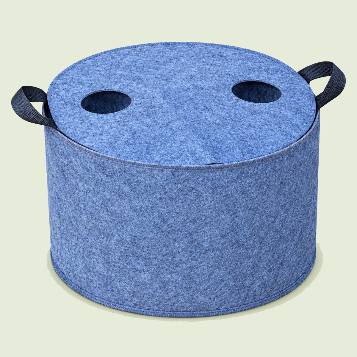 Fabric Grow Bag Covers on a soft green background