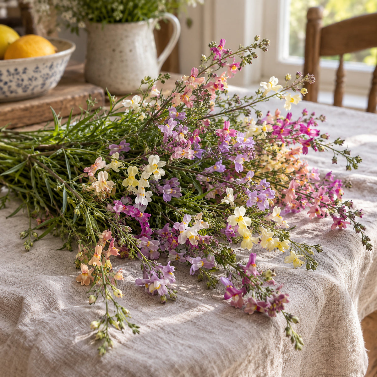 Fairy Bouquet Linaria Seeds harvest up close