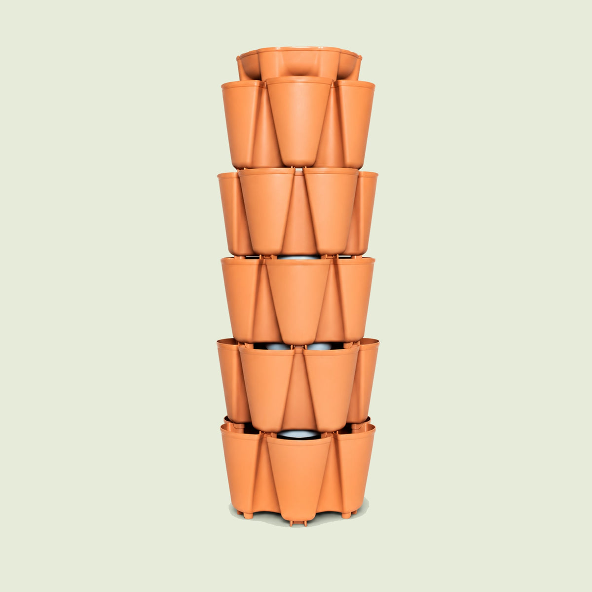 Five Tier Vertical Planter on a soft green background