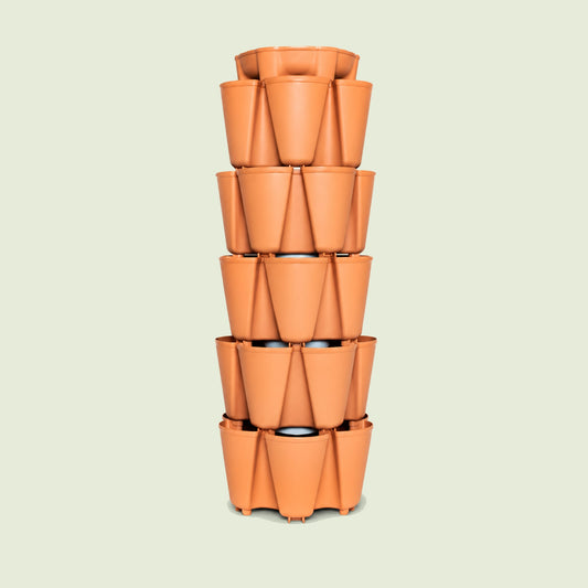 Five Tier Vertical Planter on a soft green background