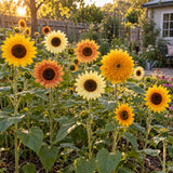 Florist's Sunny Bouquet Sunflower Seeds growing in a home garden
