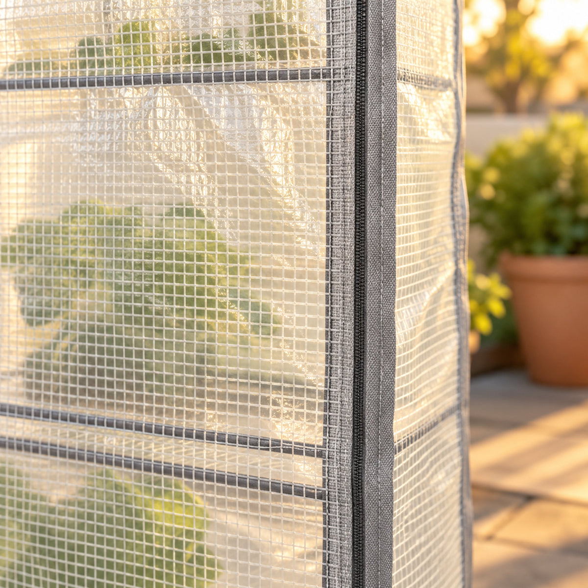 Frost Cover and Trellis for 21 x 24 Inch Planter detail