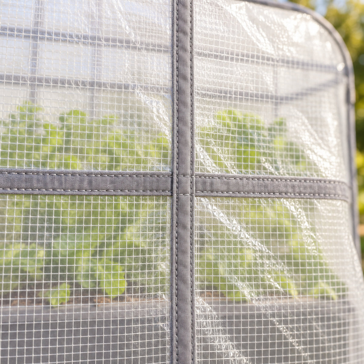 Frost Cover and Trellis for 21 x 48 Inch Planter detail