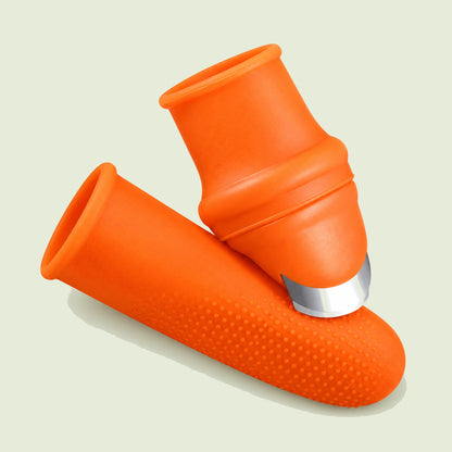 Fruit Picking Thumb Blade Set on a soft green background