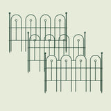 Garden Border Edging Fence, 3 Pack on a soft green background