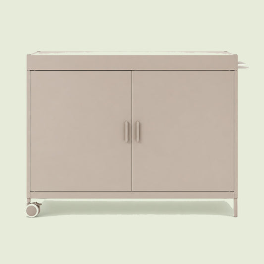 Garden Workstation Cabinet on a soft green background