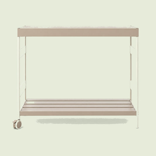 Garden Workstation Table on a soft green background