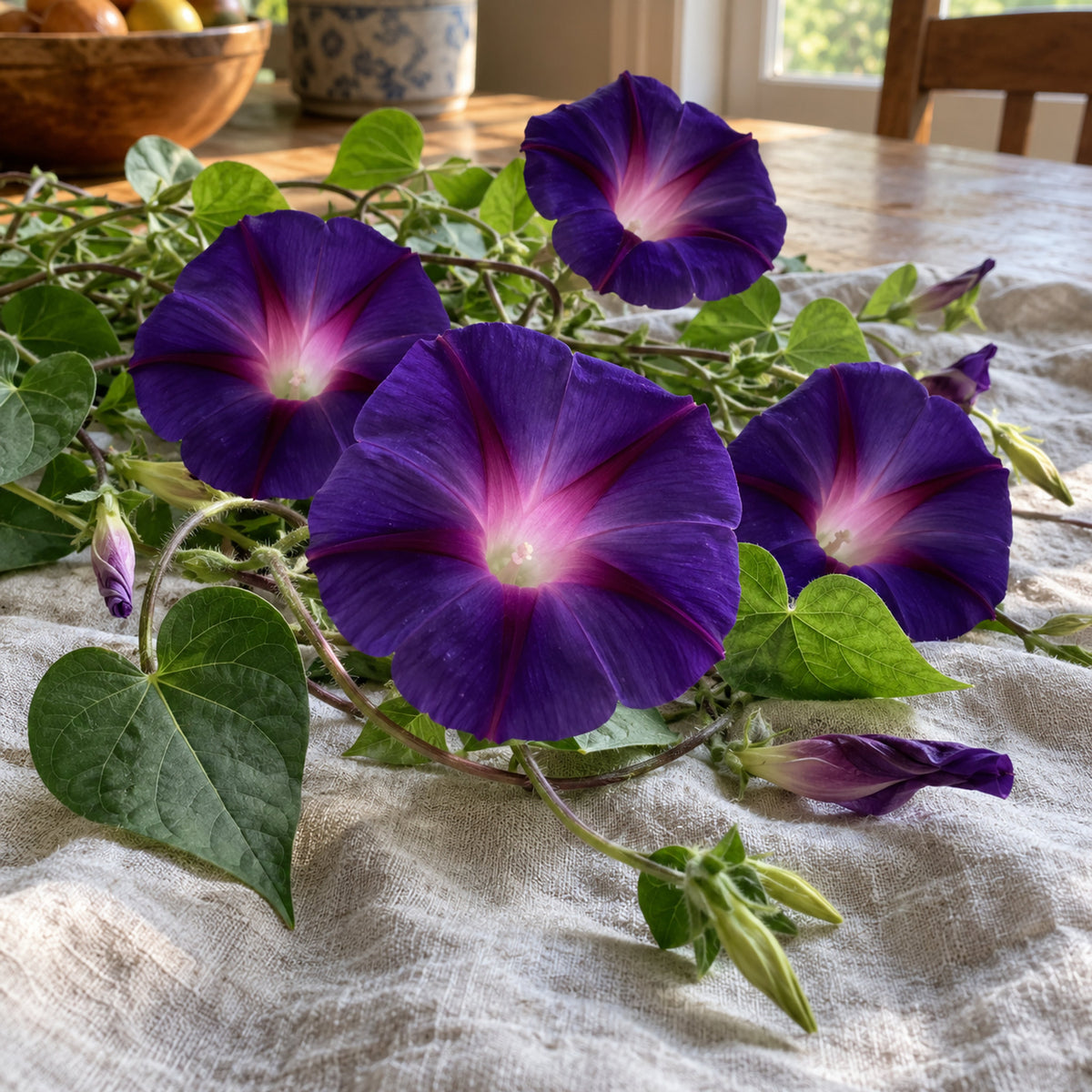 Grandpa Ott's Morning Glory Seeds harvest up close