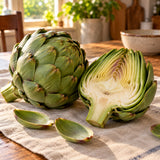 Green Globe Improved Artichoke Seeds harvest up close
