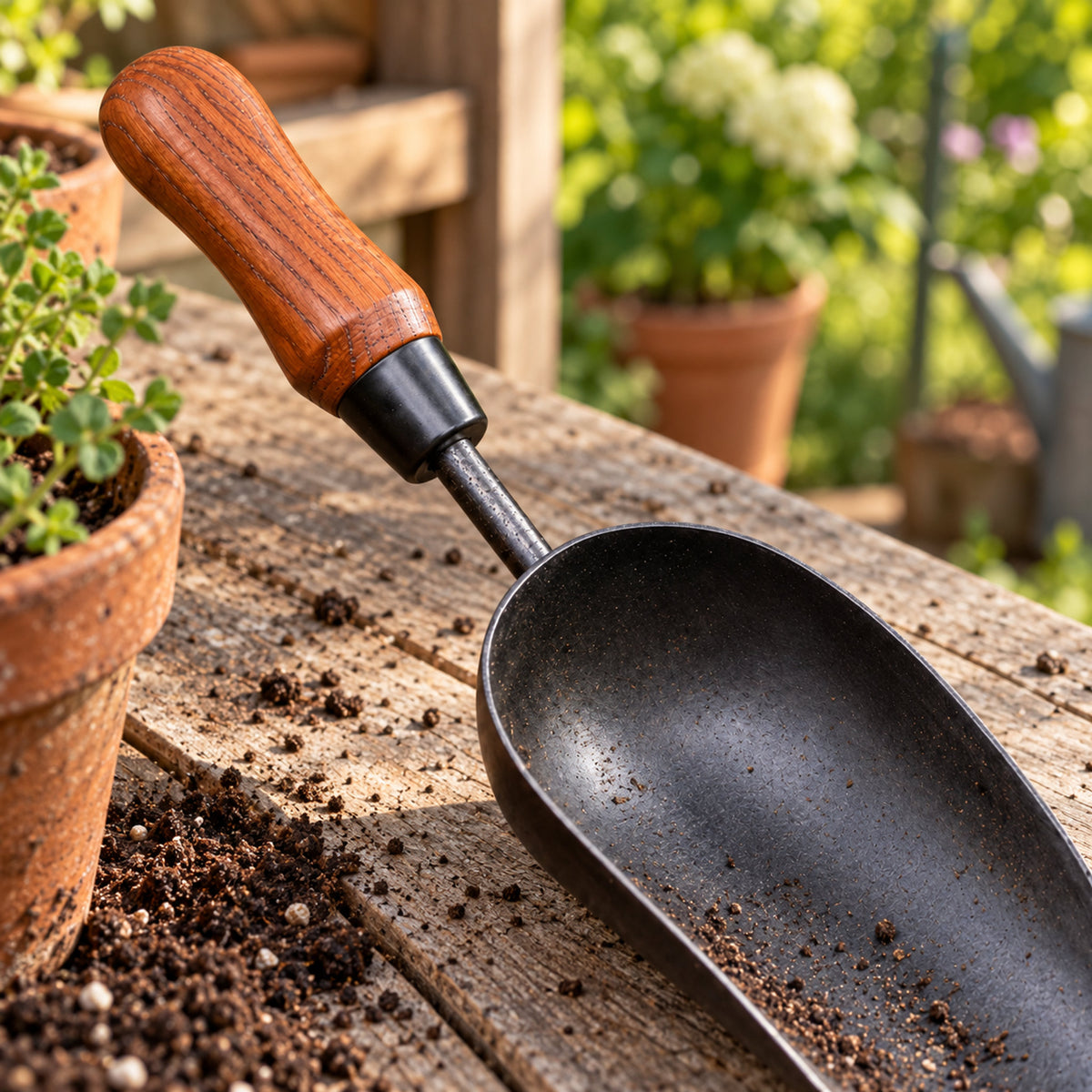 Handheld Garden Soil Scoop detail