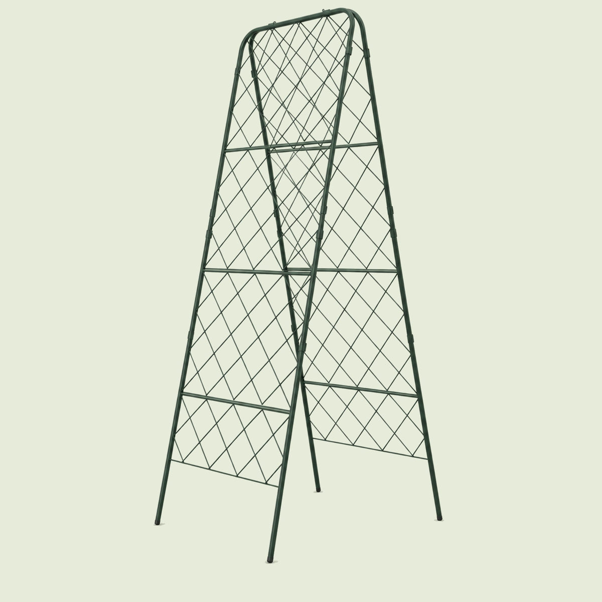 Heavy-Duty Adjustable A-Frame Trellis on a soft green background