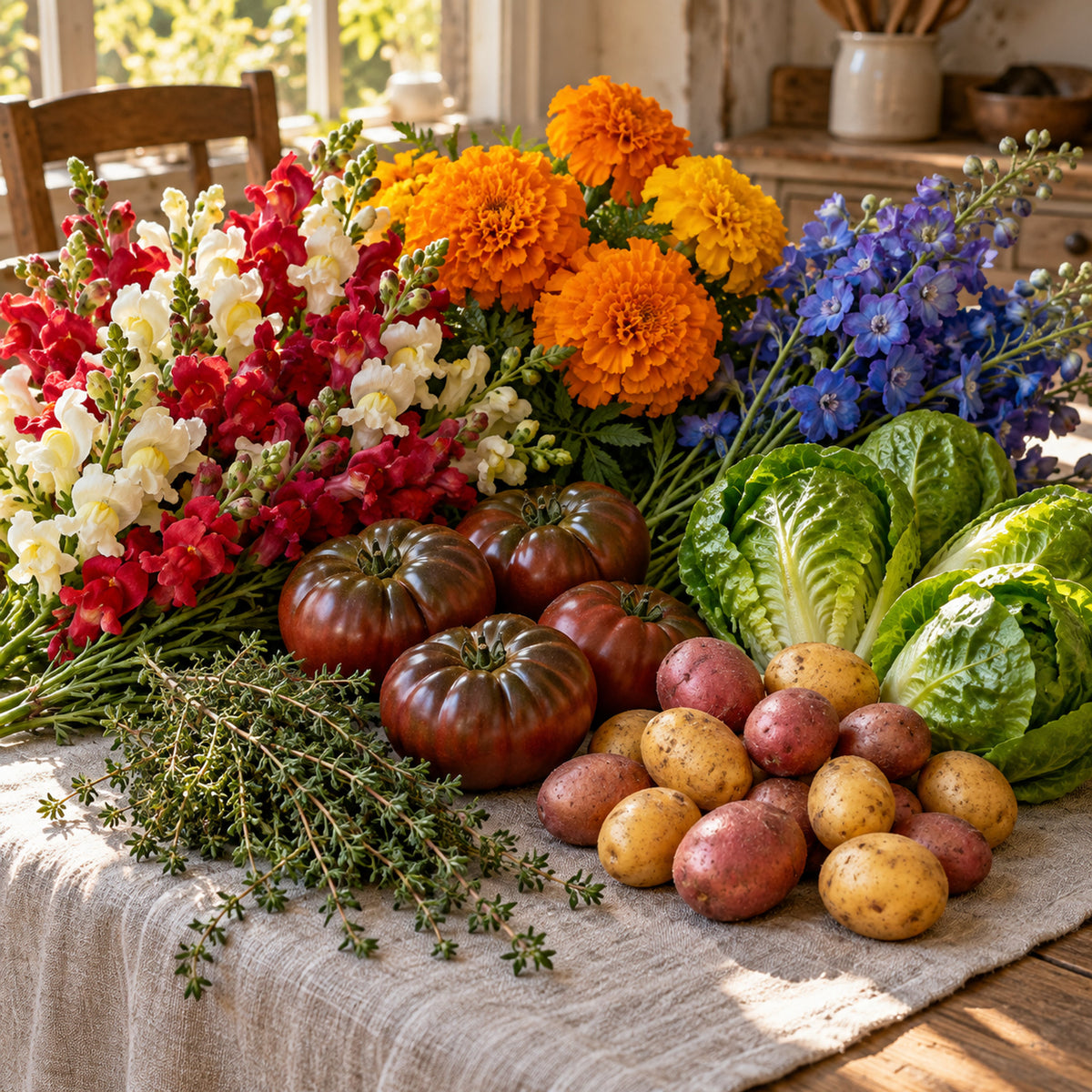 Intermountain Garden Seed Bundle harvest up close