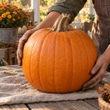 Jack O Lantern Carving Pumpkin Seeds harvest up close