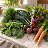 Juicing Greens And Roots Seed Bundle harvest up close