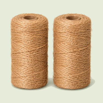 Jute Garden Twine, 2 Pack on a soft green background