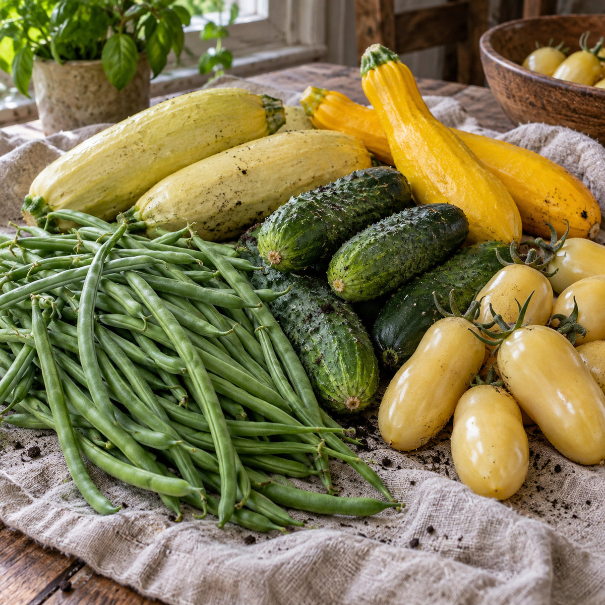 Kitchen Garden Harvest Seed Bundle harvest up close
