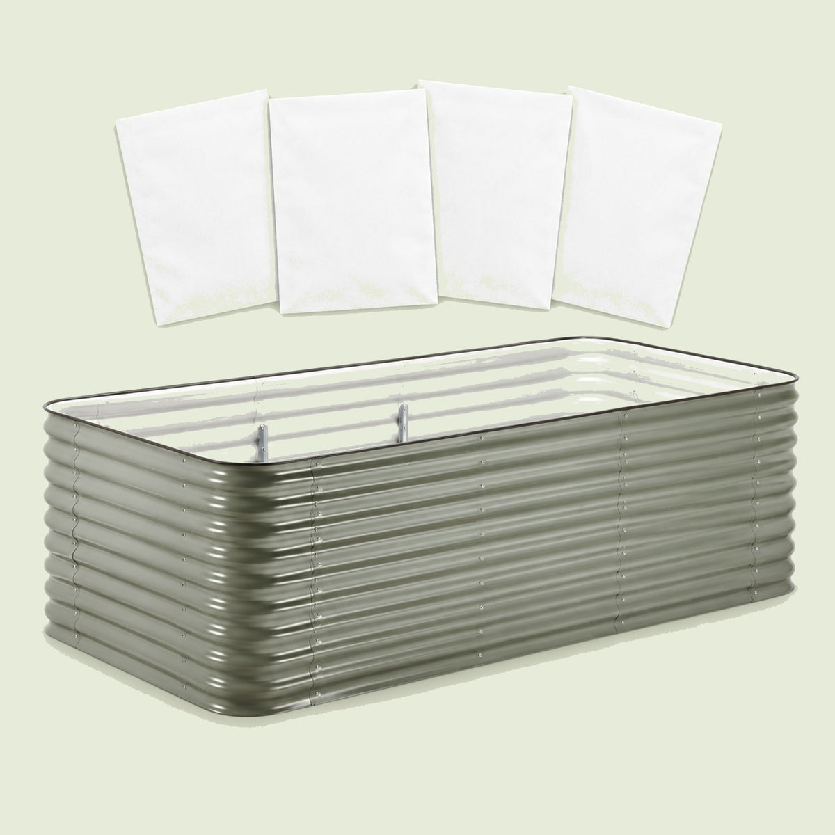 Kitchen Garnish Raised Bed Bundle on a soft green background