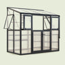 Lean-To Greenhouse, 4.5 x 8.5 Feet on a soft green background