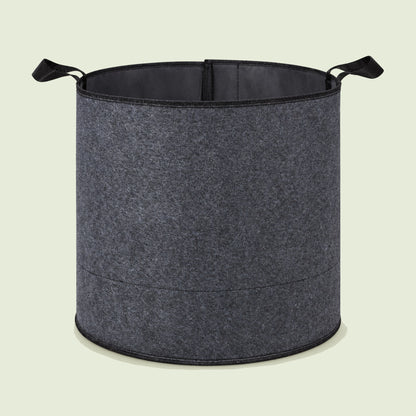 Lined Fabric Grow Bags on a soft green background