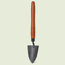 Long-Handle Garden Bed Trowel on a soft green background