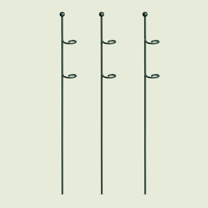 Loop Single-Stem Plant Supports, 3 Pack on a soft green background