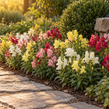 Magic Carpet Dwarf Snapdragon Seeds growing in a home garden