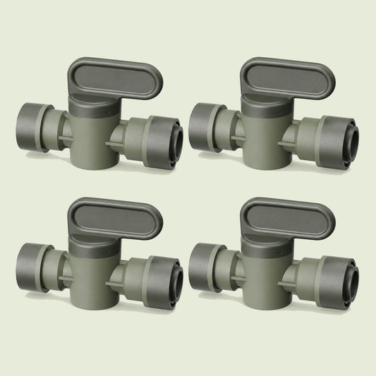 Main Shutoff Valve for Irrigation Lines on a soft green background