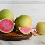 Seed packet for mantanghong watermelon radish seeds