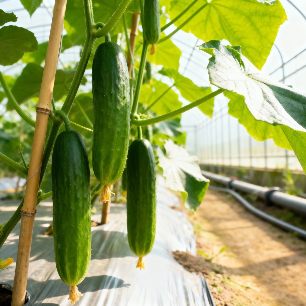 Seed packet for marketmore slicing cucumber seeds