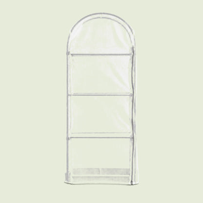 Mesh Cover and Trellis for 21 x 24 Inch Planter on a soft green background