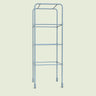Metal Tomato Cage for Rolling Cube Planter on a soft green background