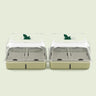 Microgreens Planters, Two Pack on a soft green background
