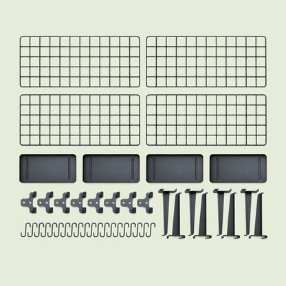 Modular Greenhouse Hanging Grid on a soft green background