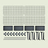 Modular Greenhouse Hanging Grid on a soft green background