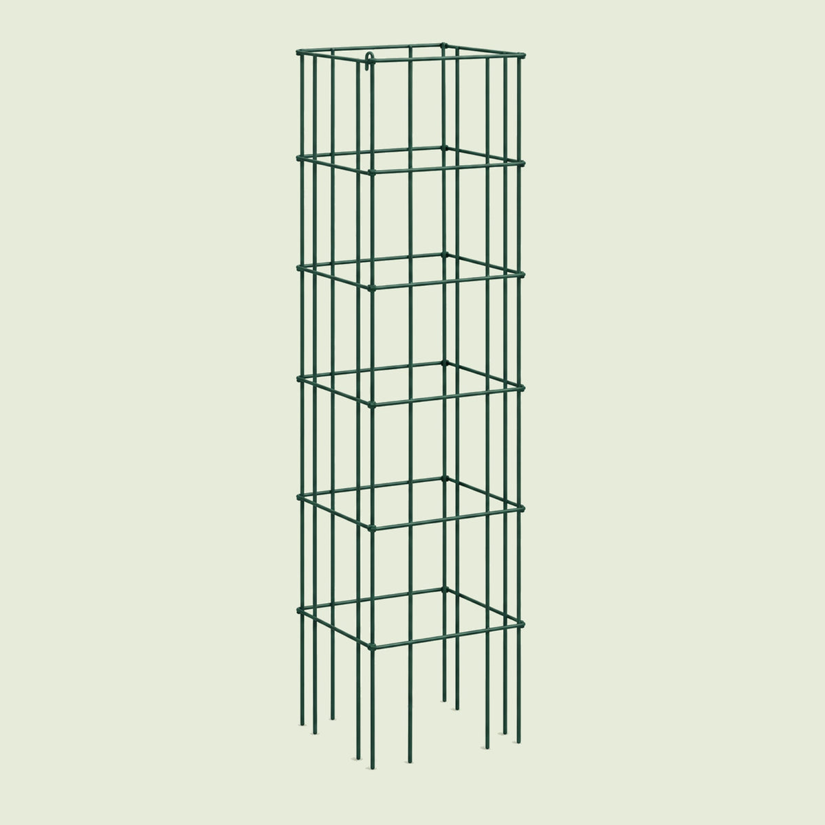 Modular Square Tomato Cages, 16.5 Inches on a soft green background