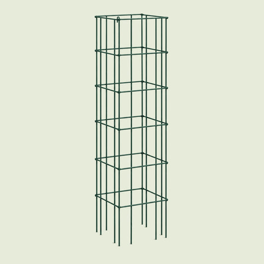 Modular Square Tomato Cages, 16.5 Inches on a soft green background