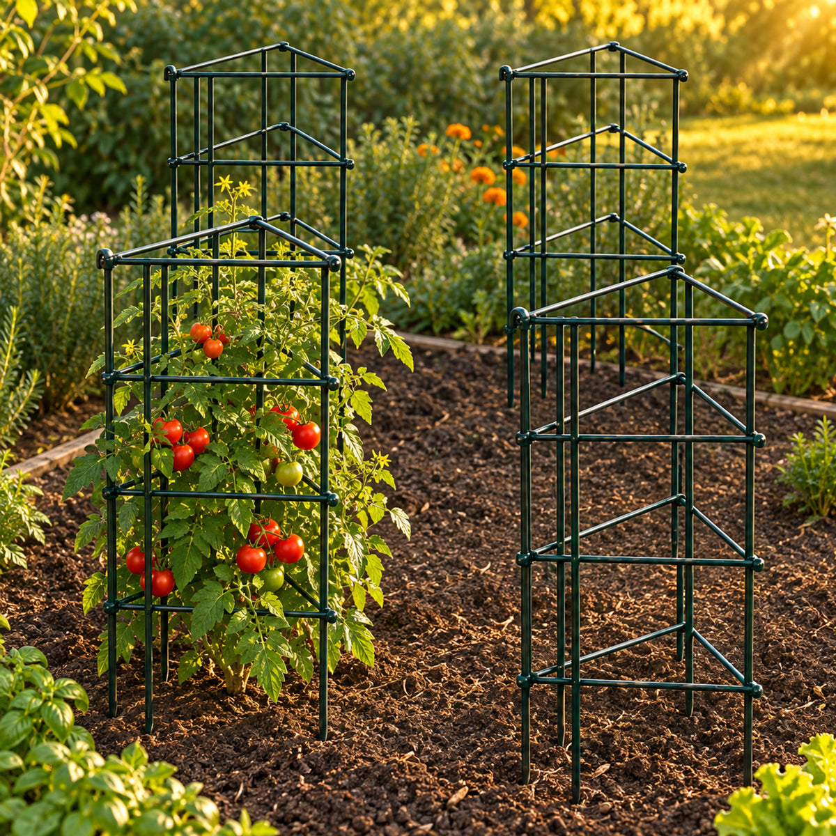 Modular Triangle Tomato Cages, 11.5 Inches detail