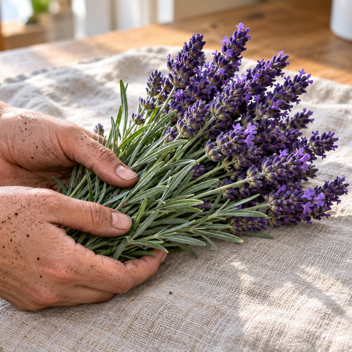 Munstead Lavender Seeds harvest up close