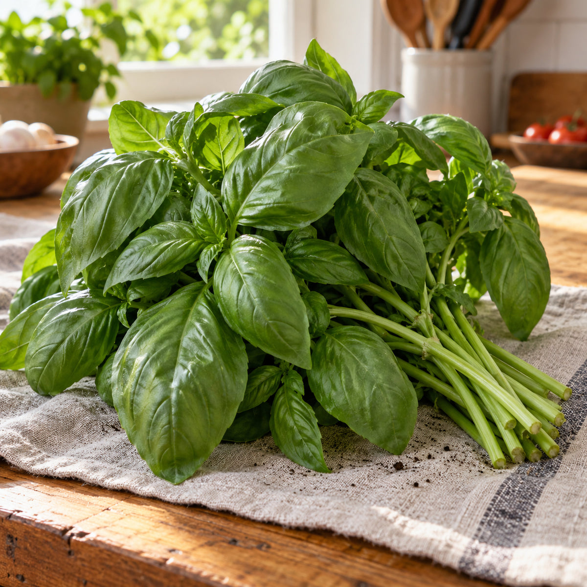 Noga Basil Seeds harvest up close
