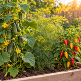 Pickling Garden Seed Bundle Deluxe growing in a home garden