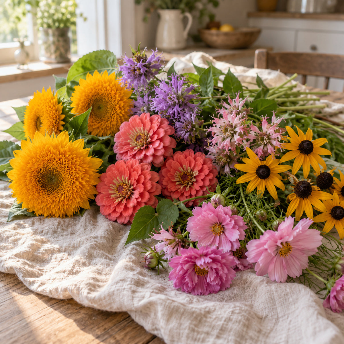 Pollinator Flower Seed Bundle harvest up close