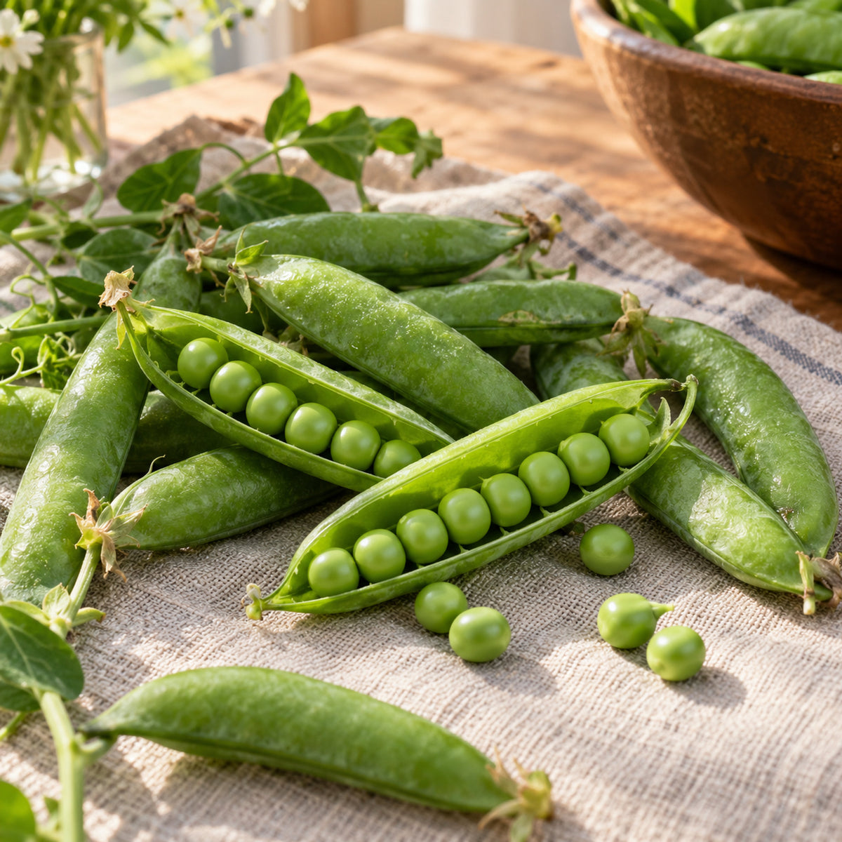 Progress 9 Shelling Pea Seeds harvest up close